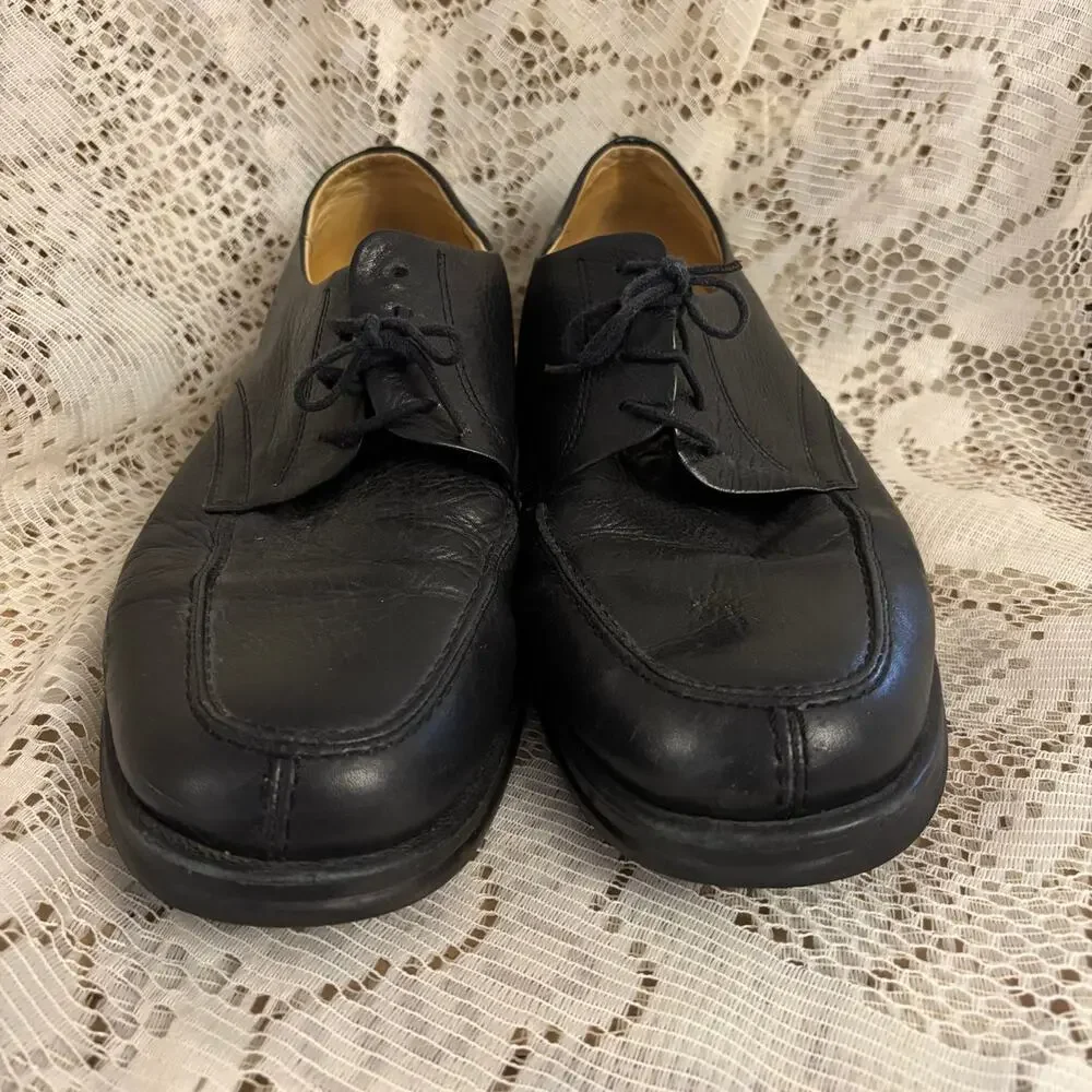 Sandro Moscoloni Vineyard 3060 Men's US 11 D Black Leather Oxfords Shoes